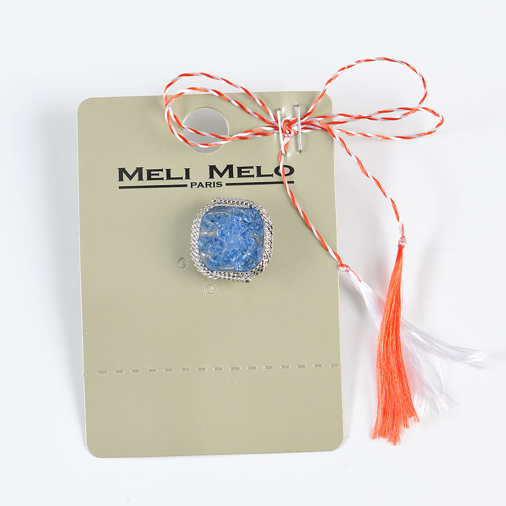 Brosa martisor cu piatra albastra - 3 | YEO