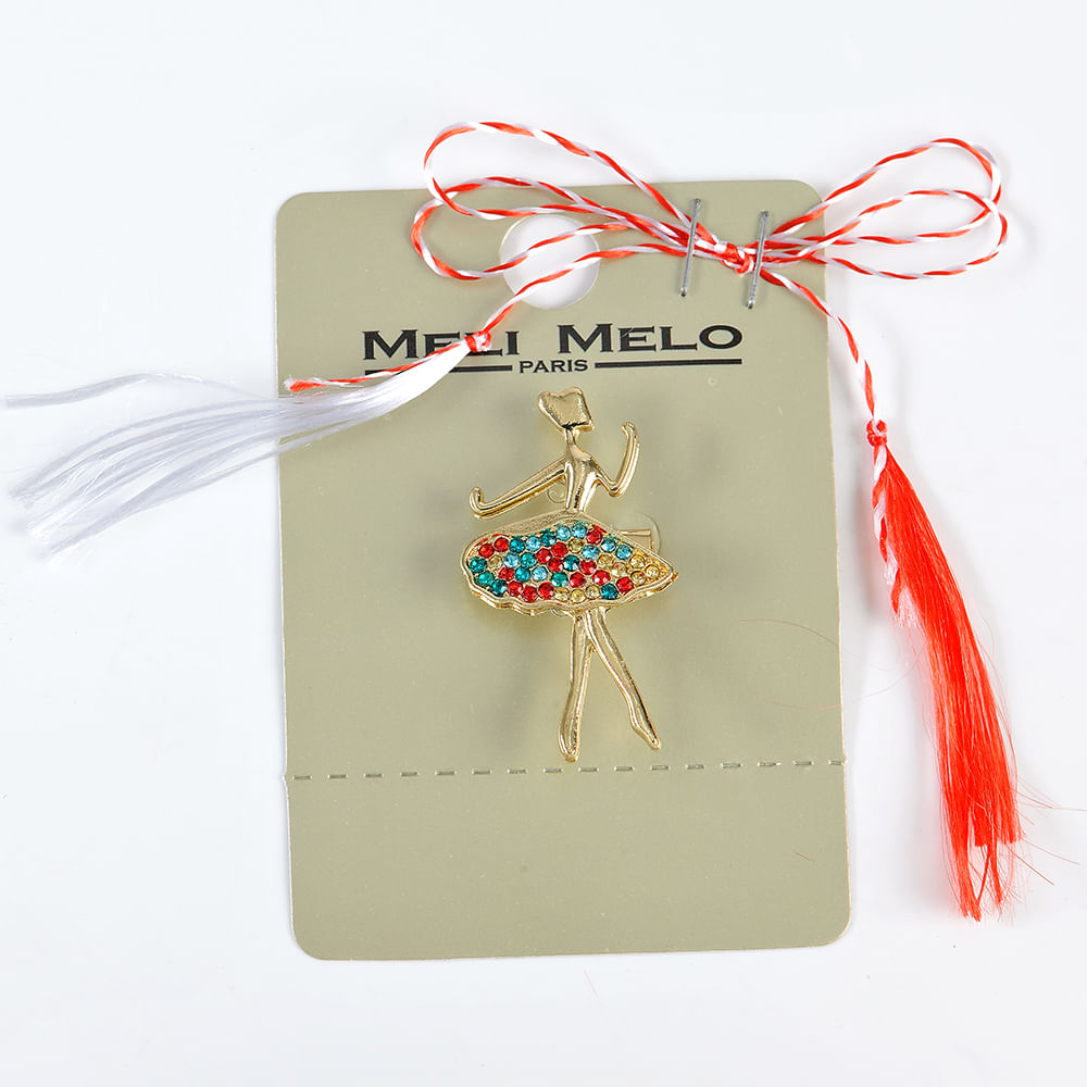 Brosa martisor balerina multicolora - 3 | YEO