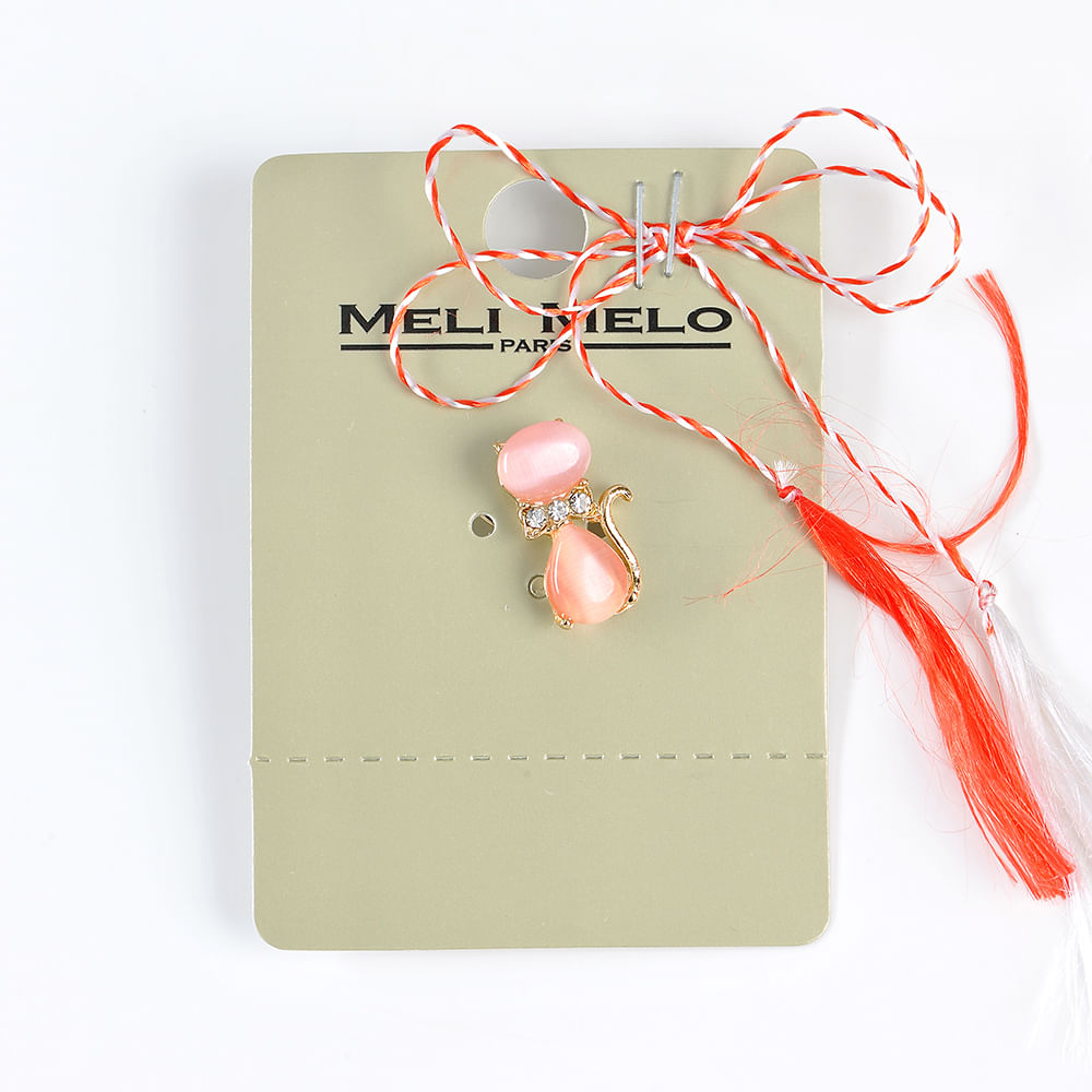 Brosa martisor pisica roz - 3 | YEO