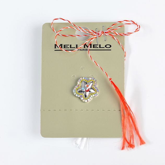 Brosa martisor floare cu pietre multicolore