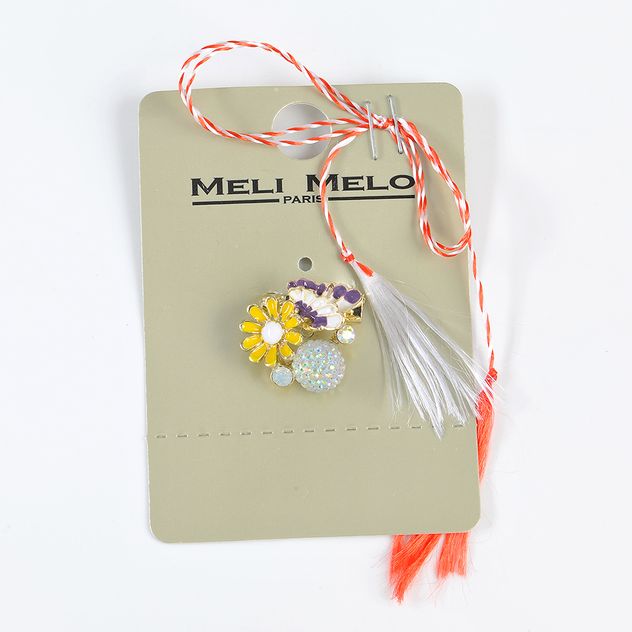 Brosa martisor floare galbena