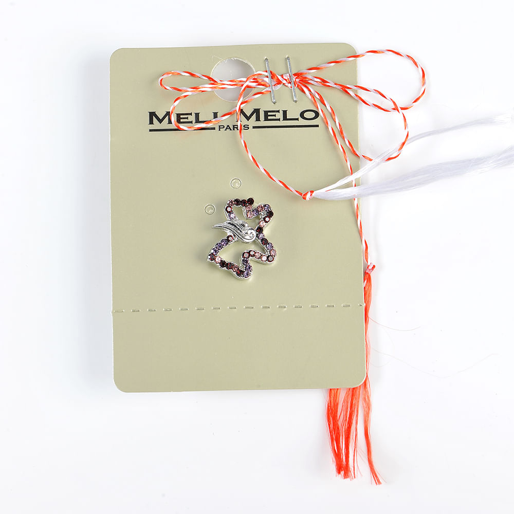 Brosa martisor ponei cu pietre mov - 3 | YEO