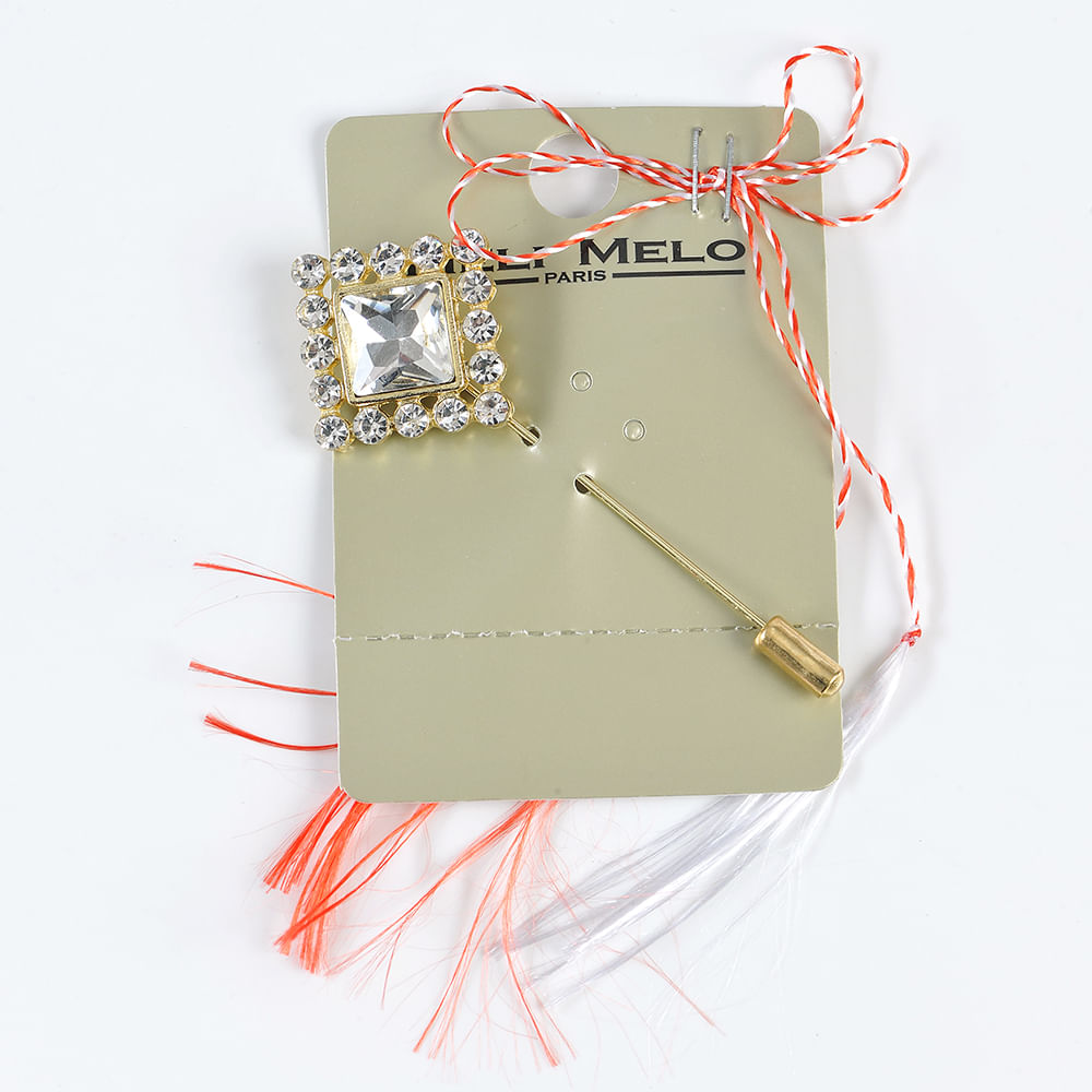 Brosa martisor romb stralucitor - 3 | YEO