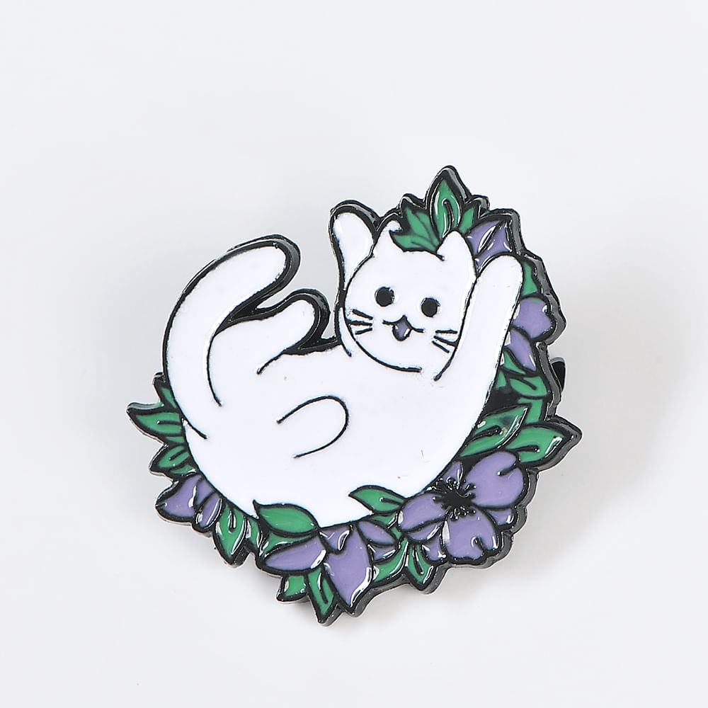 Brosa martisor pisica alba - 1 | YEO