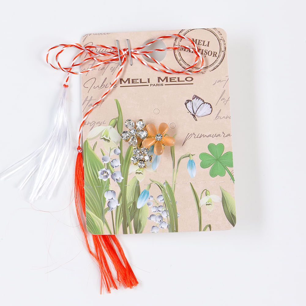 Brosa martisor trei floricele - 3 | YEO