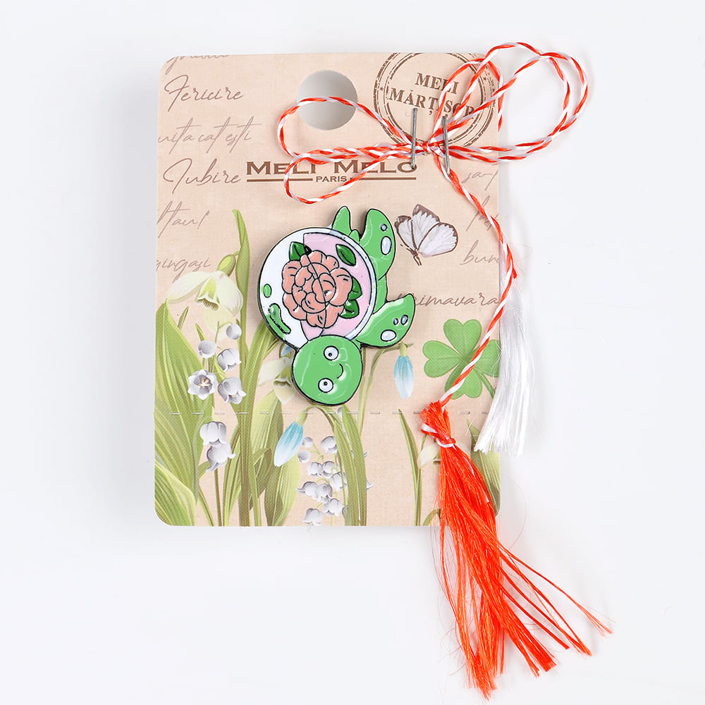 Brosa martisor broasca testoasa verde - 3 | YEO