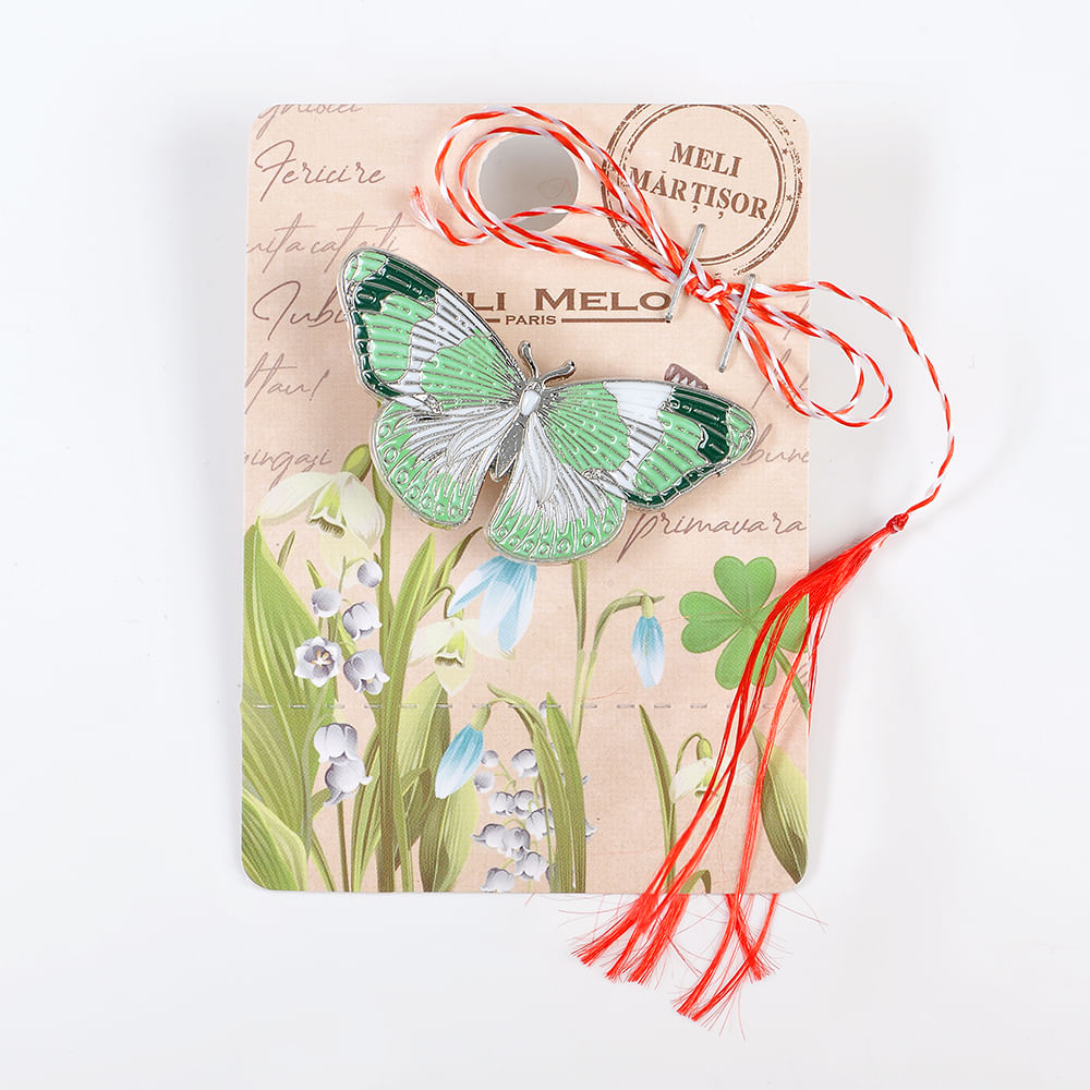 Brosa martisor fluture cu aripi mari - 3 | YEO