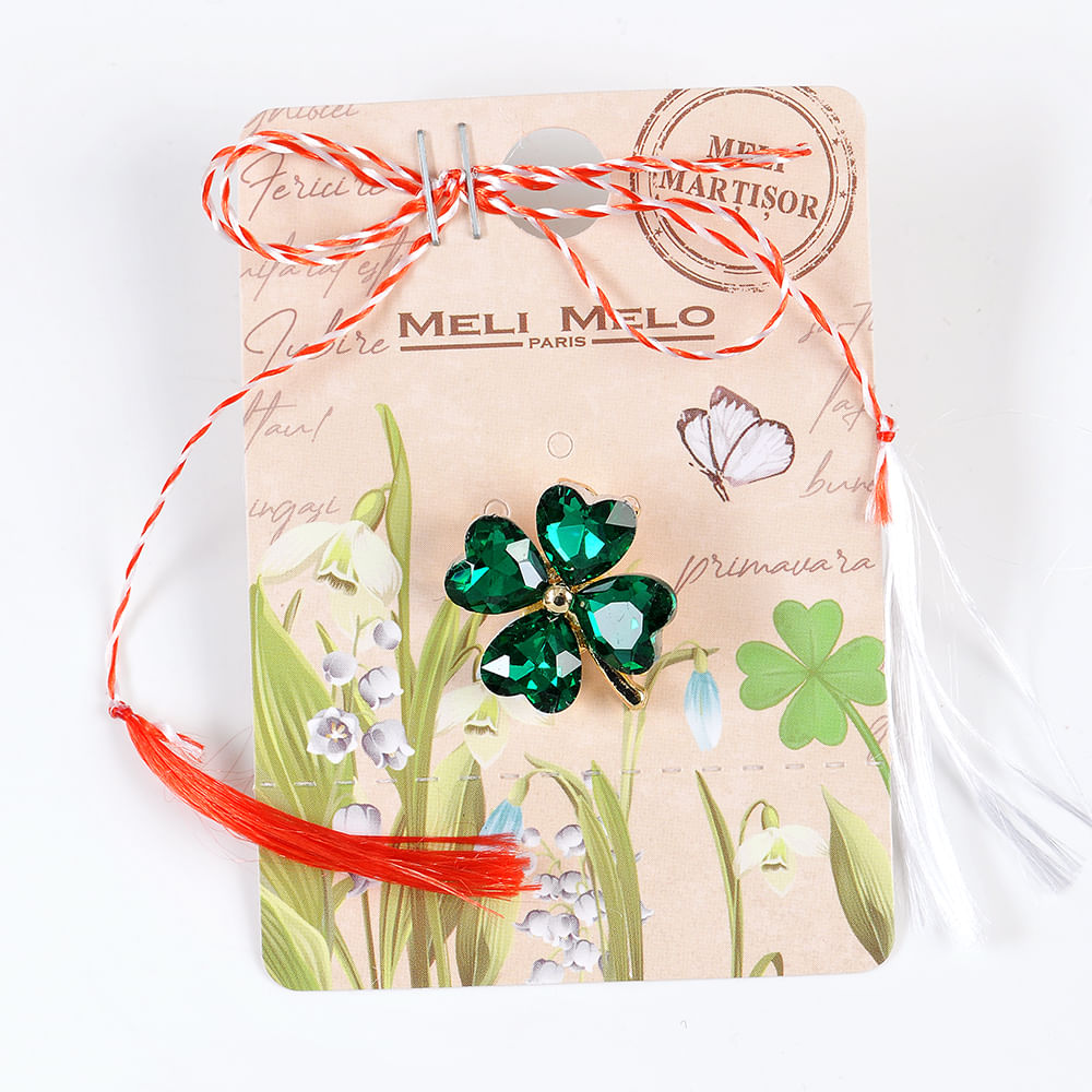 Brosa martisor trifoi verde - 3 | YEO