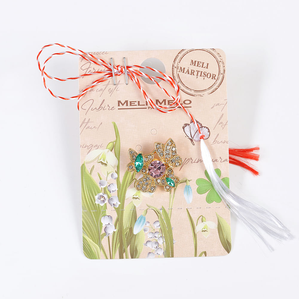 Brosa martisor fluturi - 2 | YEO