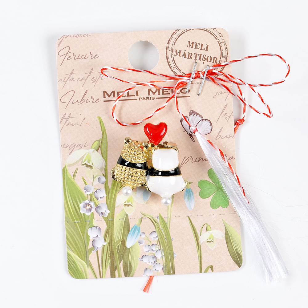 Brosa martisor doi indragostiti - 3 | YEO