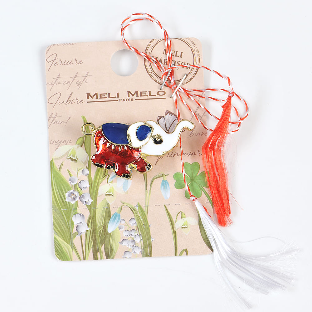 Brosa martisor elefant multicolor - 3 | YEO