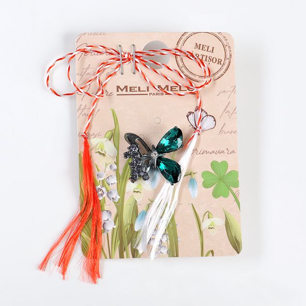 Brosa martisor fluture bicolor