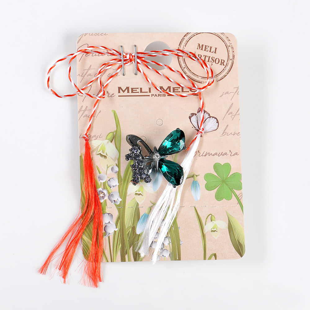 Brosa martisor fluture bicolor - 3 | YEO