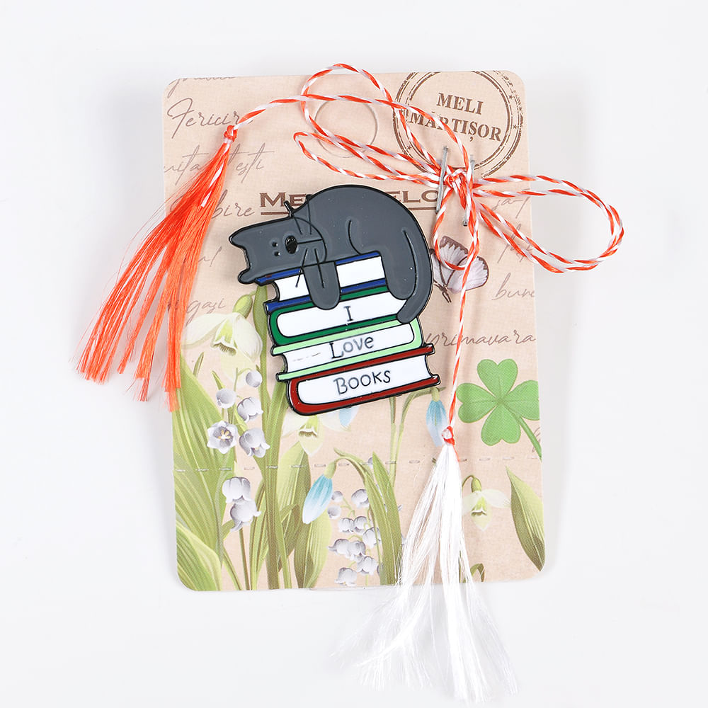 Brosa martisor Love books - 3 | YEO