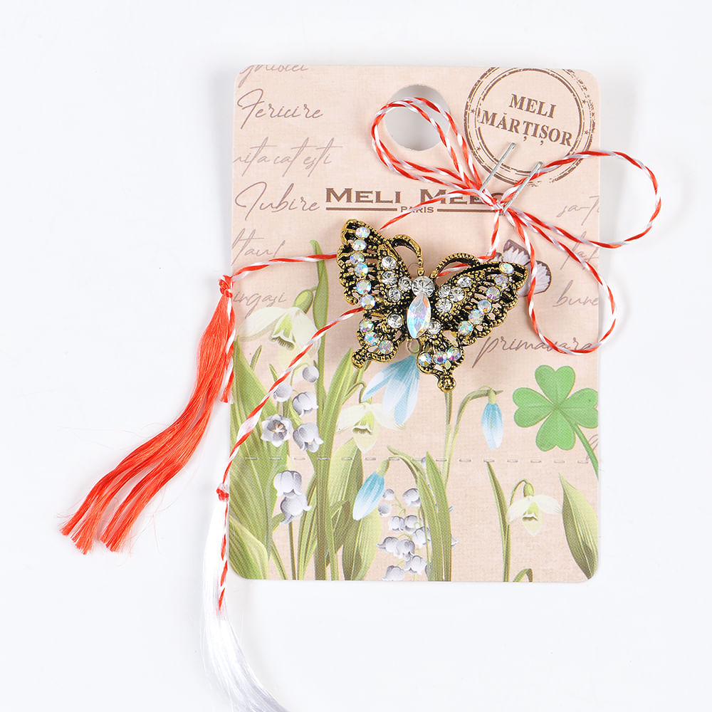 Brosa martisor fluture elegant - 3 | YEO