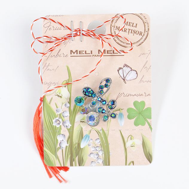 Brosa martisor 2 fluturi