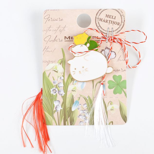 Brosa martisor familie pisici