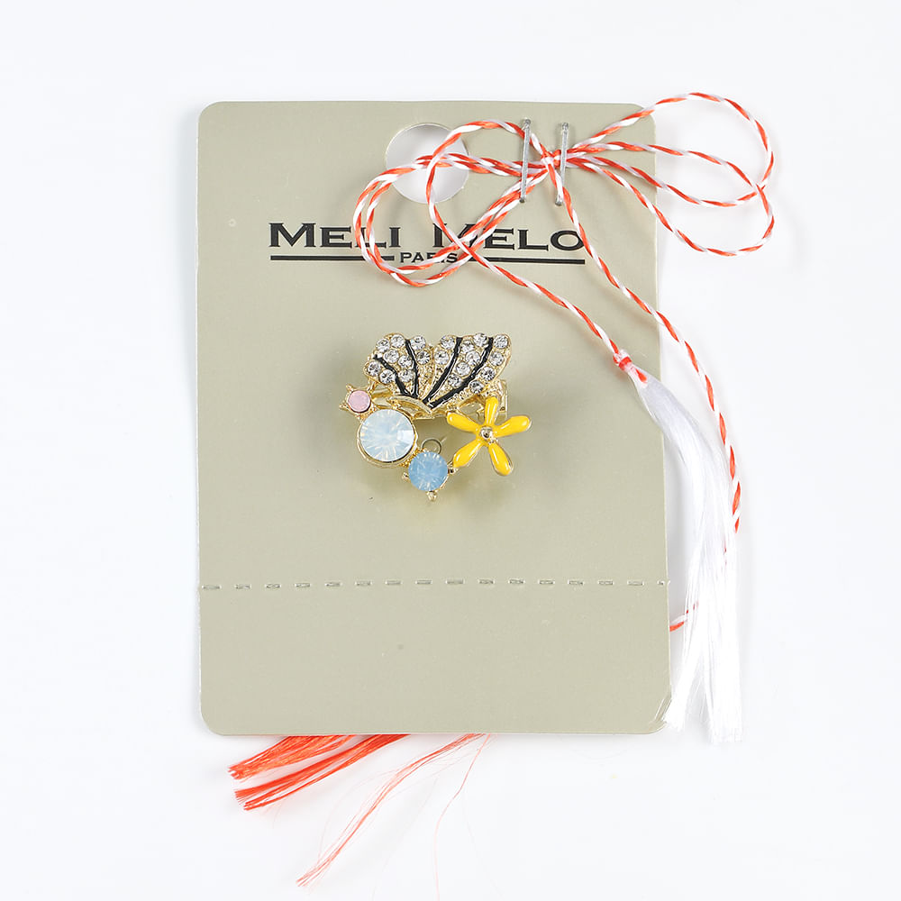 Brosa martisor fluture multicolor - 3 | YEO