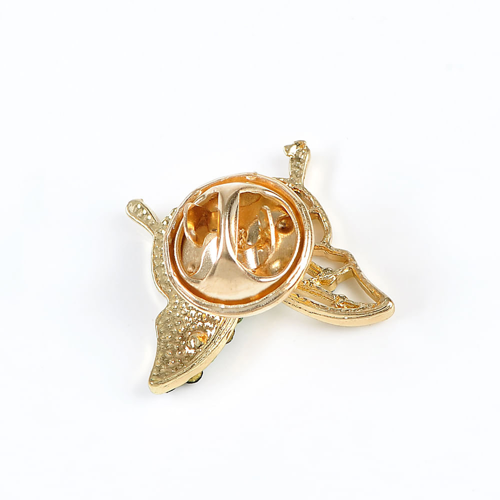 Brosa martisor fluture cu pietre verzi - 2 | YEO