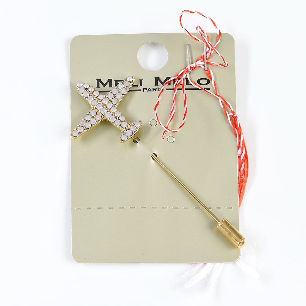 Brosa martisor avion - 3 | YEO