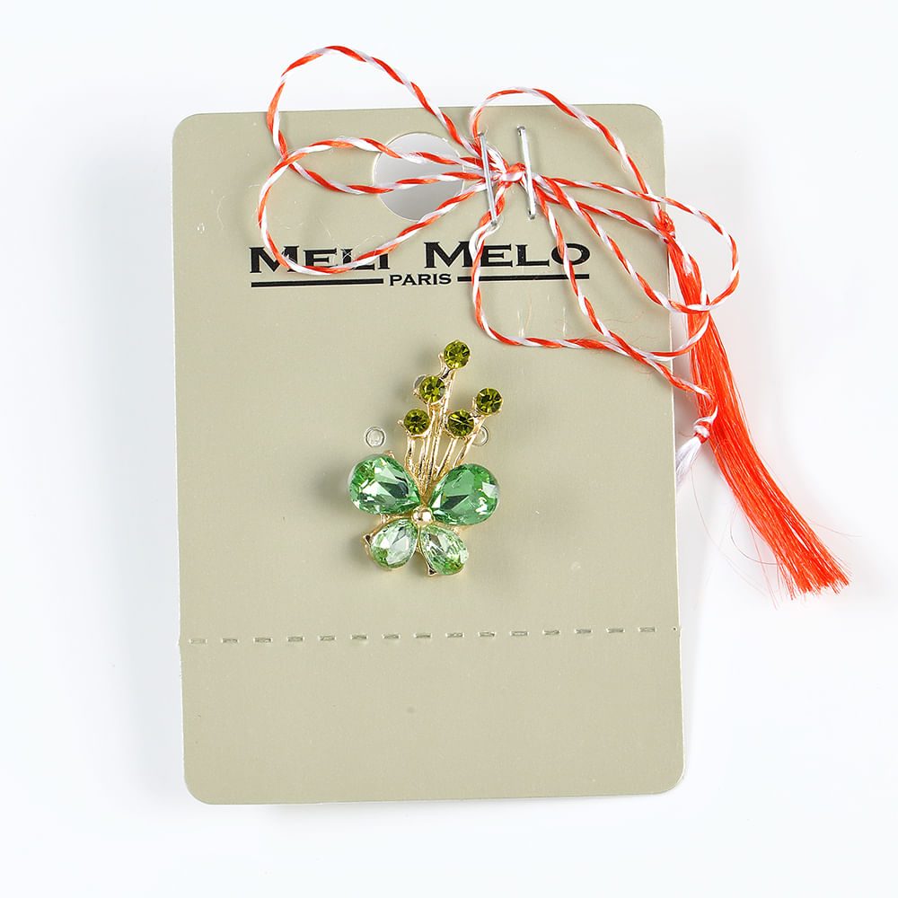 Brosa martisor fluture verde - 3 | YEO