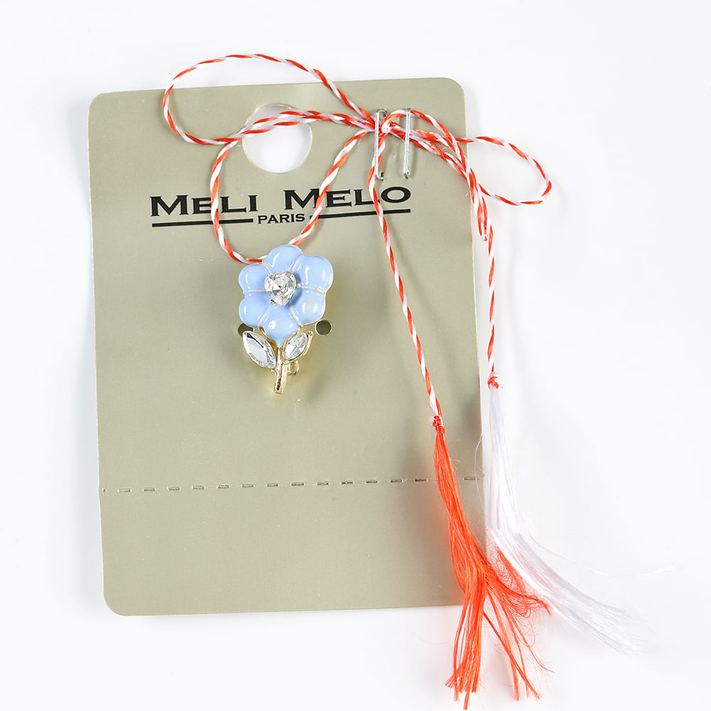 Brosa martisor floare bleu - 3 | YEO