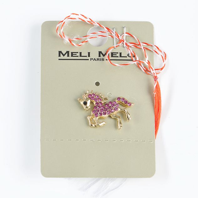 Brosa martisor cal auriu
