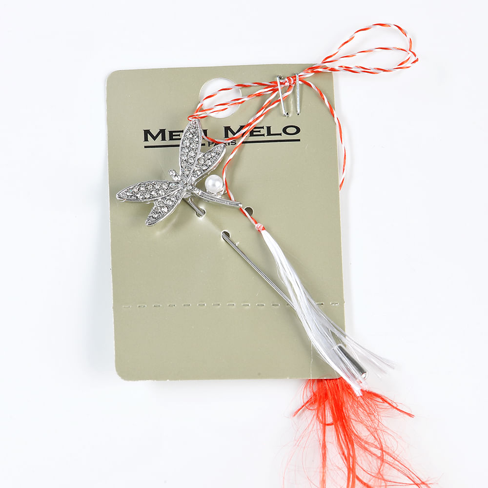 Brosa martisor libelula argintie - 3 | YEO