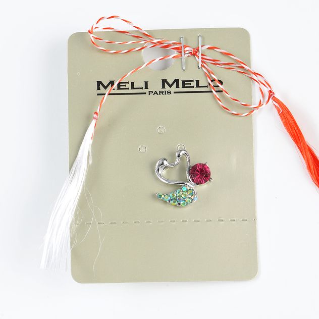 Brosa martisor doua lebede