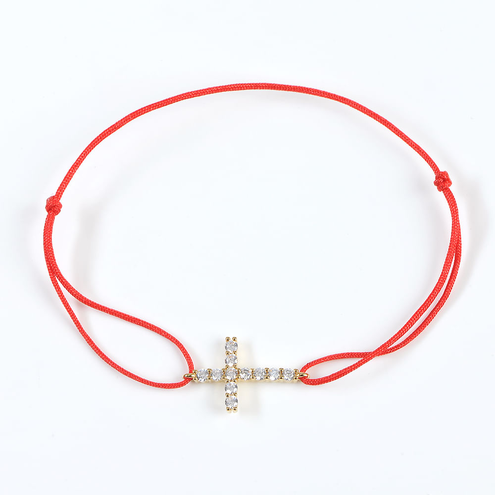 Bratara martisor placata cu pandantiv cruce - 2 | YEO