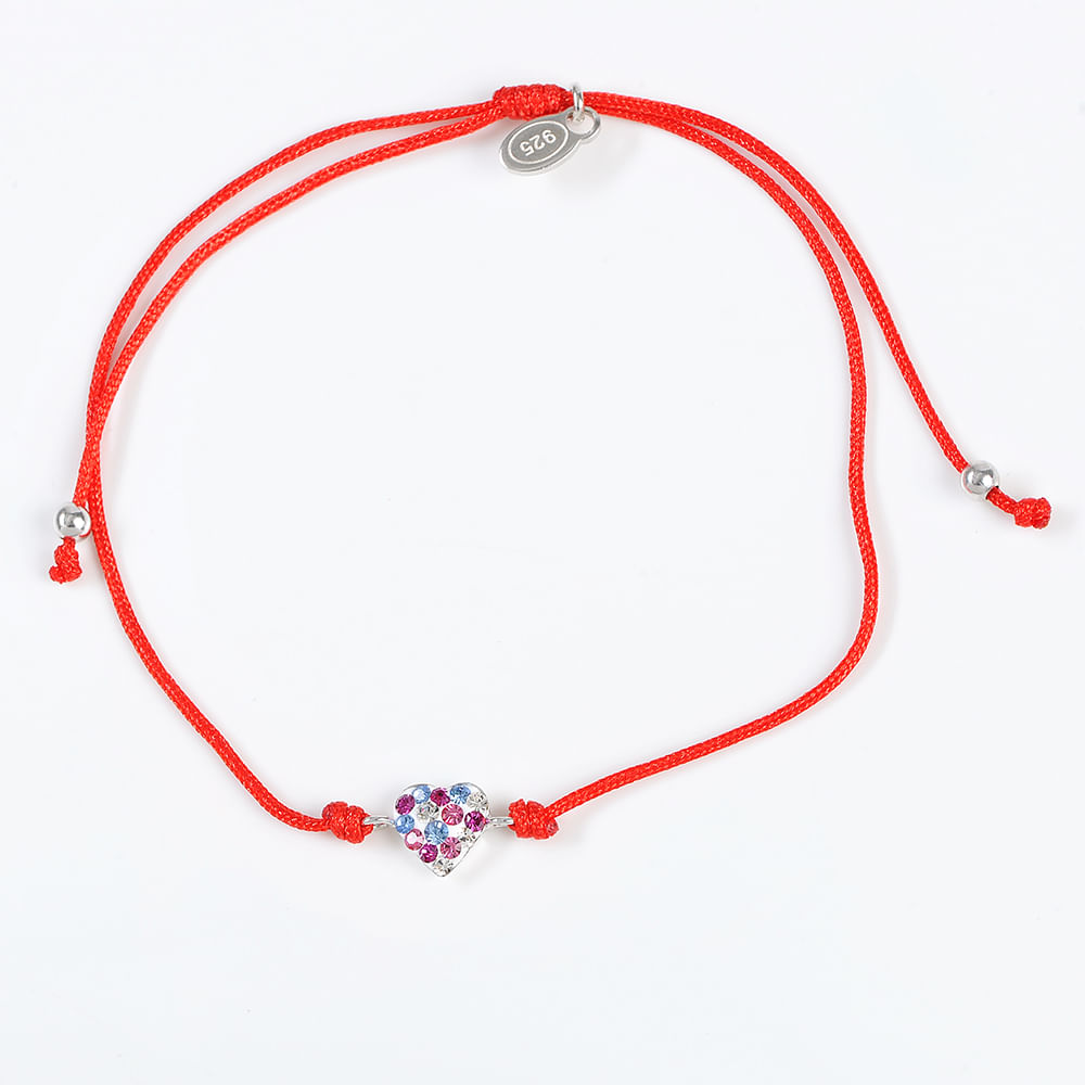 Bratara martisor inima cu pietre zirconice - 2 | YEO