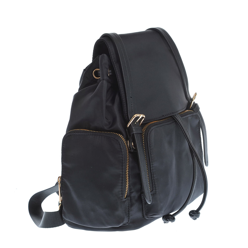 Rucsac negru cu buzunare multiple - 1 | YEO