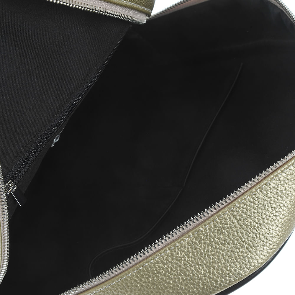 Rucsac auriu din piele ecologica - 3 | YEO