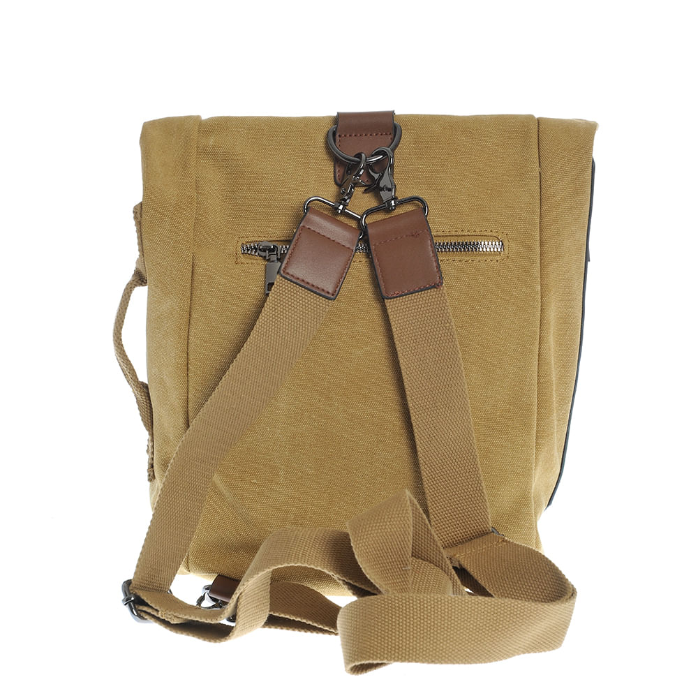 Rucsac maro din material textil - 2 | YEO