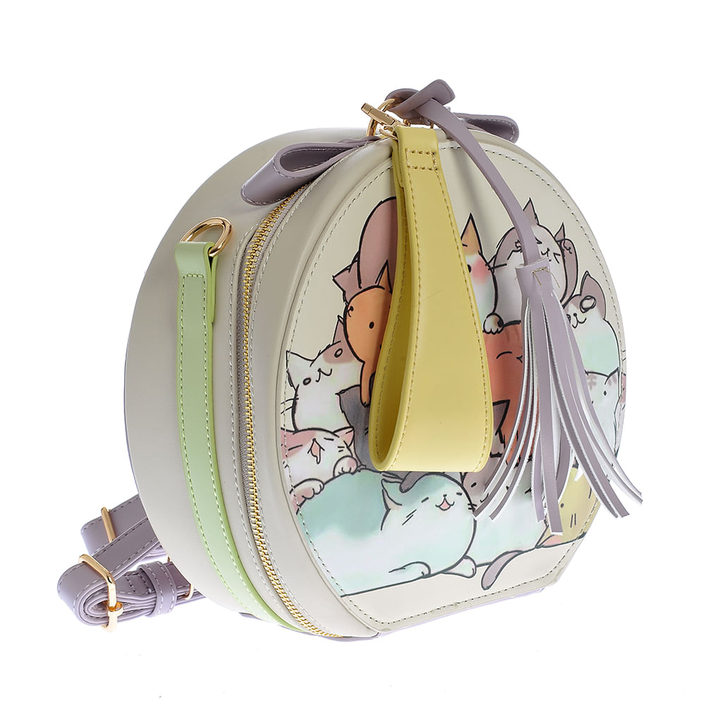 Rucsac rotund cu pisici - 1 | YEO