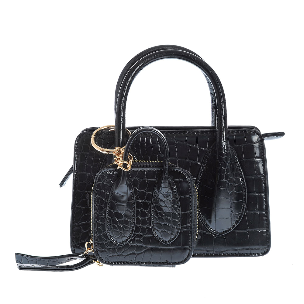 Geanta mini neagra - 2 | YEO