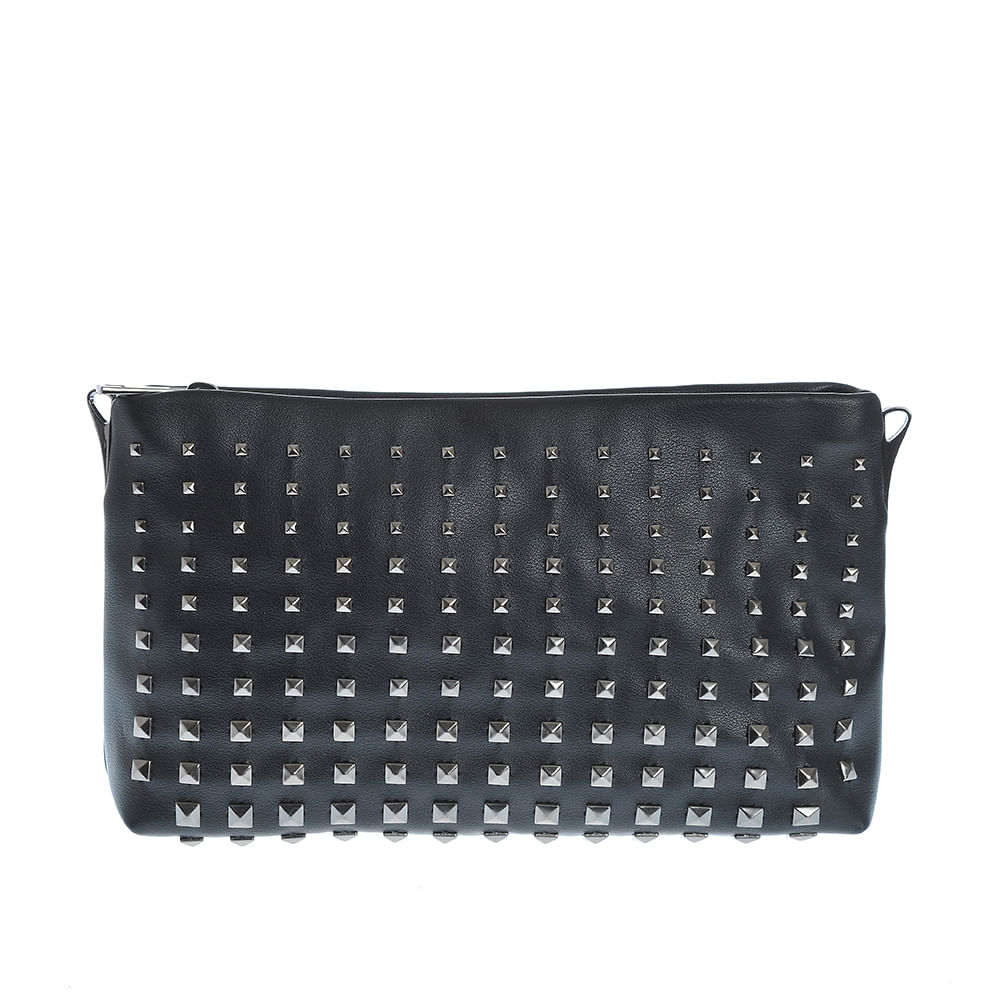 Geanta crossbody cu nituri metalice - 2 | YEO