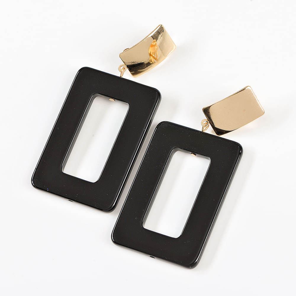Cercei negri cu clips - 1 | YEO