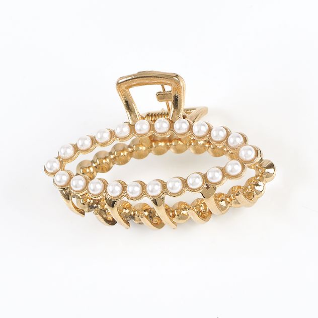 Cleste oval cu perle albe