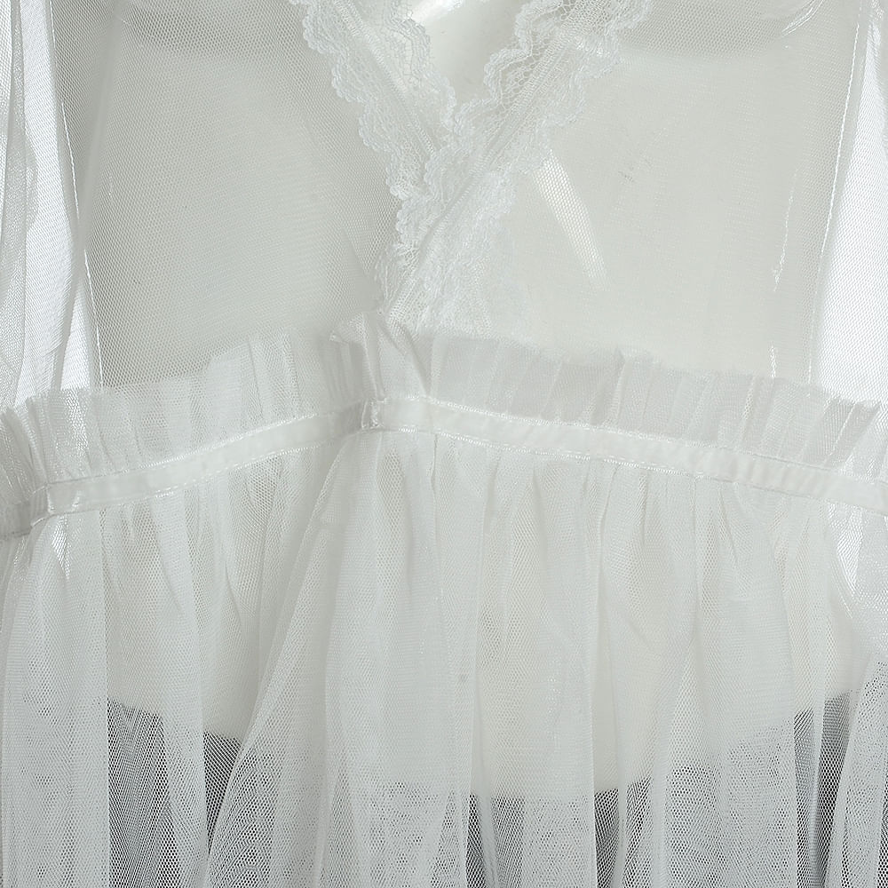 Bluza alba cu decolteu in V - 1 | YEO