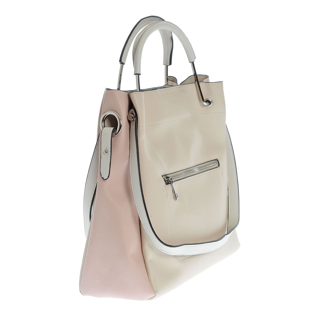 Geanta shopper bicolora - 2 | YEO