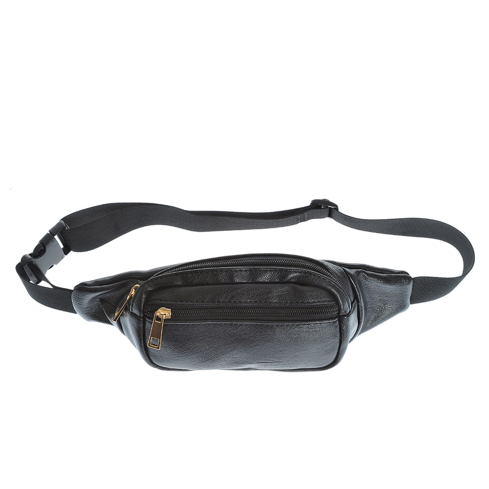 Borseta neagra din piele ecologica - 2 | YEO