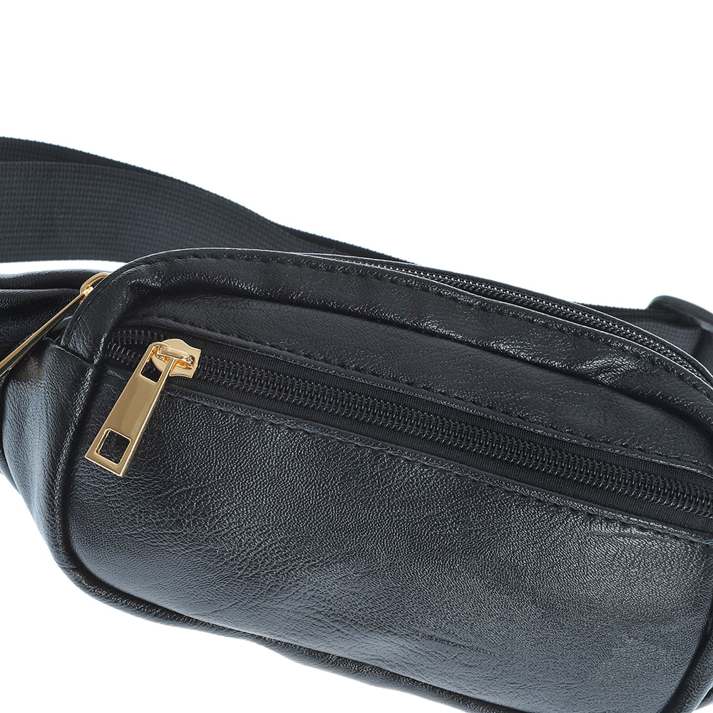 Borseta neagra din piele ecologica - 3 | YEO