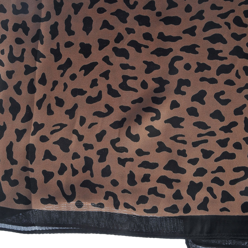 Esarfa cu model animal print - 2 | YEO