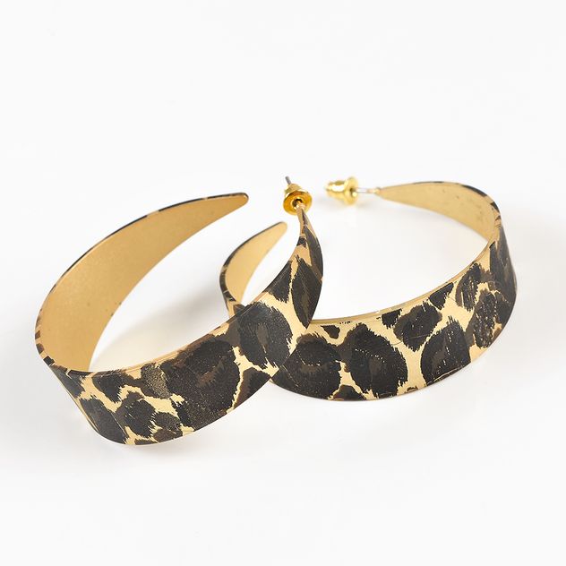 Cercei eleganti animal print