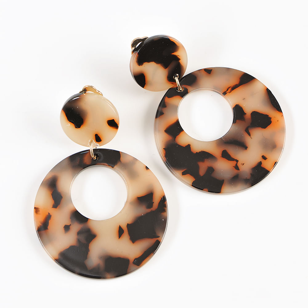 Cercei cu clips animal print - 3 | YEO