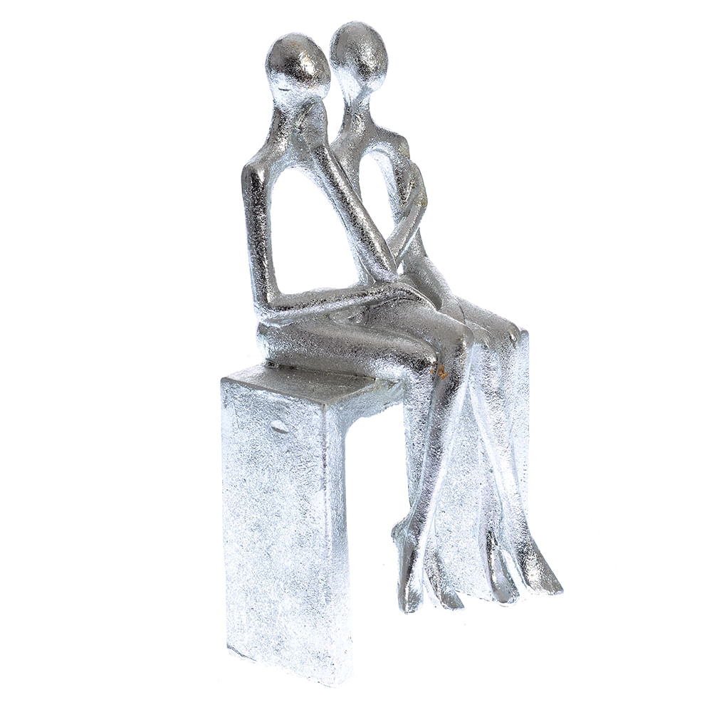 Statueta  oameni pe banca 25 cm - 1 | YEO