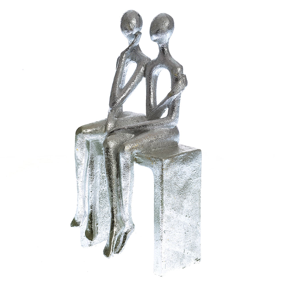 Statueta  oameni pe banca 25 cm - 2 | YEO
