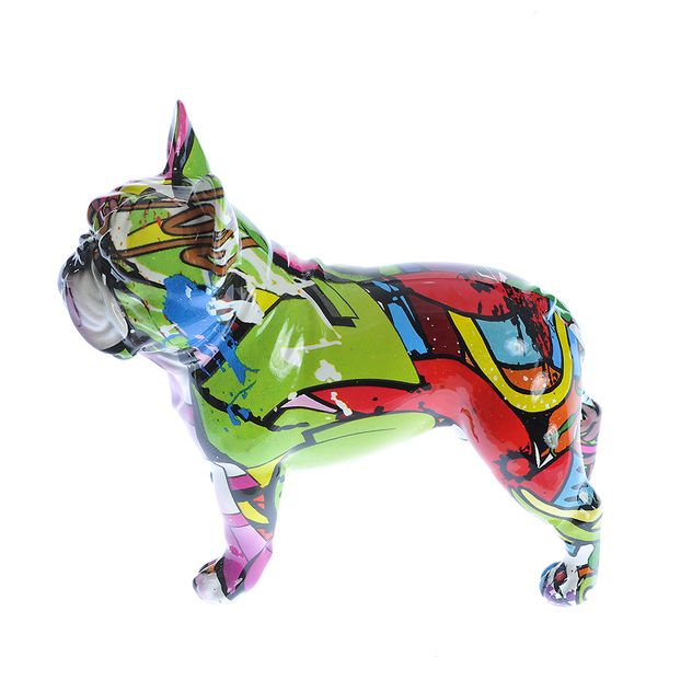 Statueta catel multicolor 18 cm