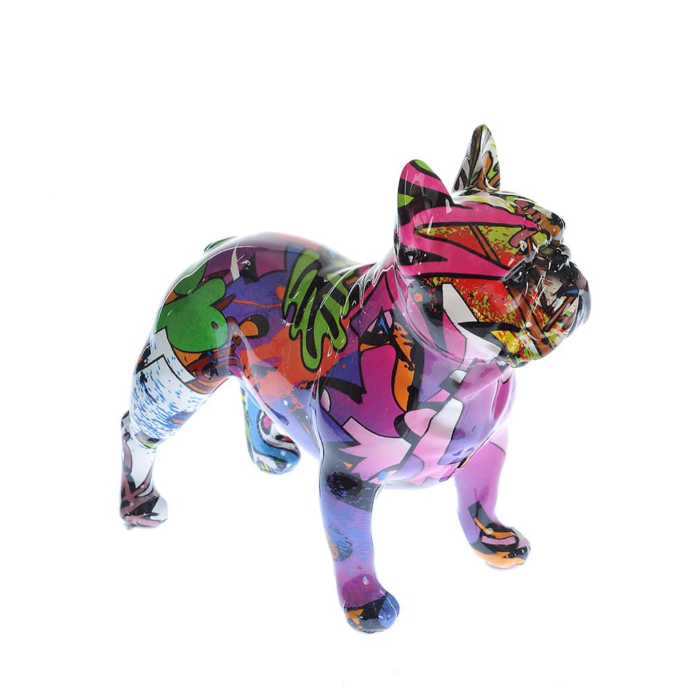Statueta catel multicolor 18 cm - 3 | YEO